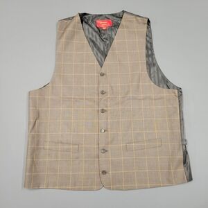 Statement Confidence brown suit vest size 46L